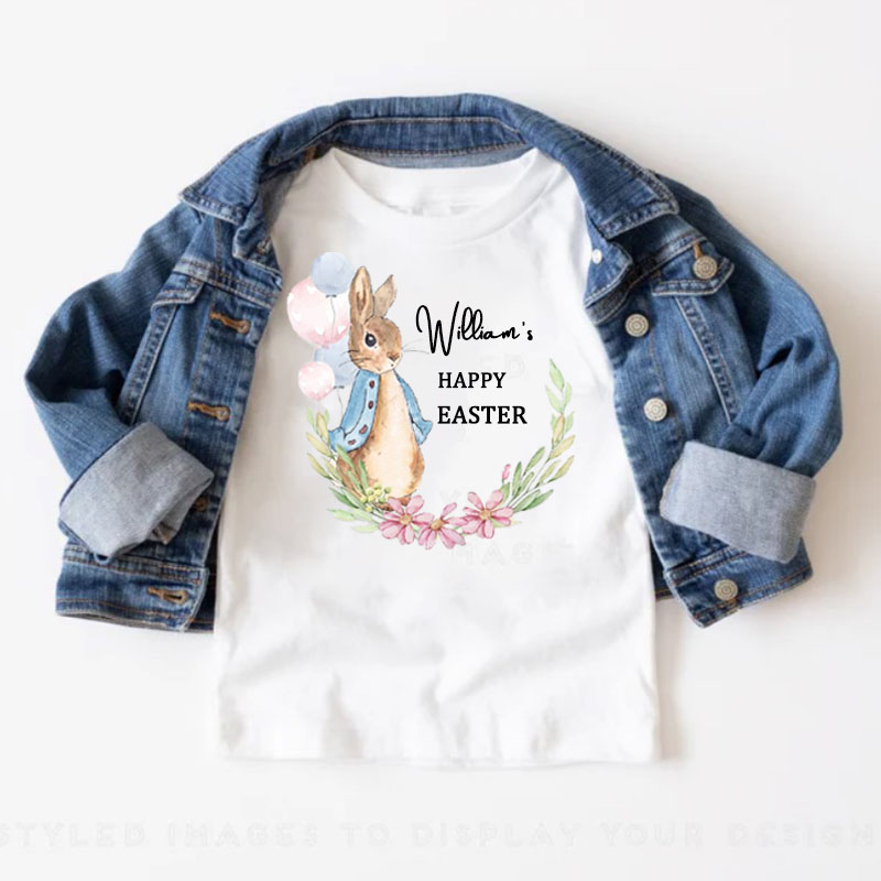Personalized Custom Happy Easter First Easter Boy Girl Kid Shirt