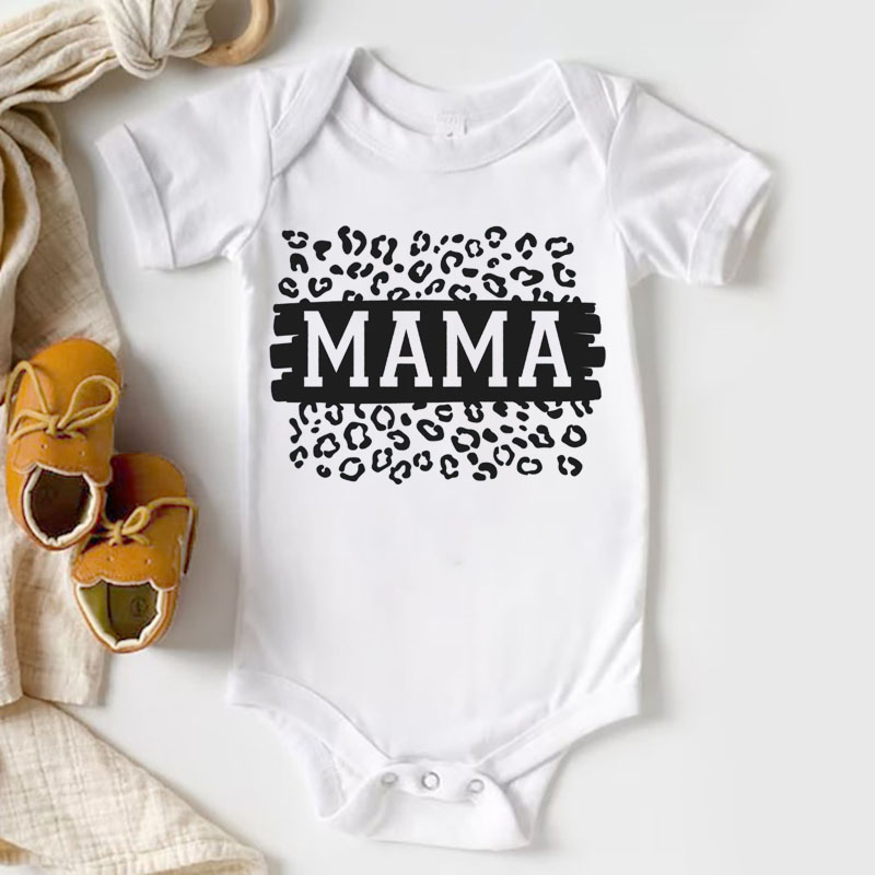 [Adult Tee]Happy Mother'day Leopard Mama Matching Shirt