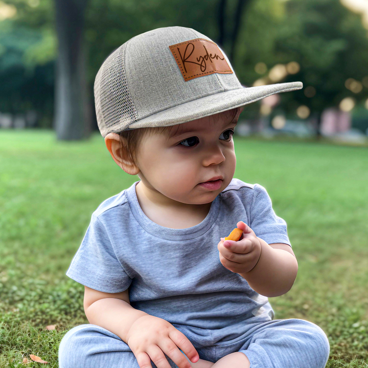 Engraved Daddy and Me Baseball Cap, Custom Summer Outdoor Mesh hat