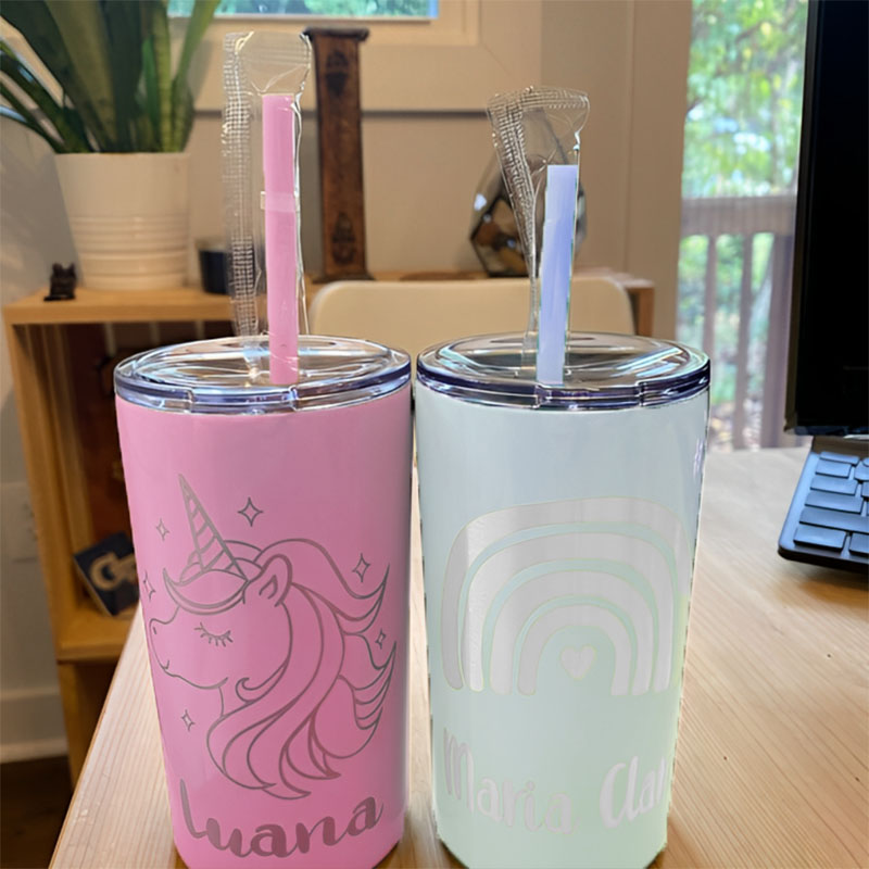 12oz Stainless Steel Tumbler Vacation Kids Cup