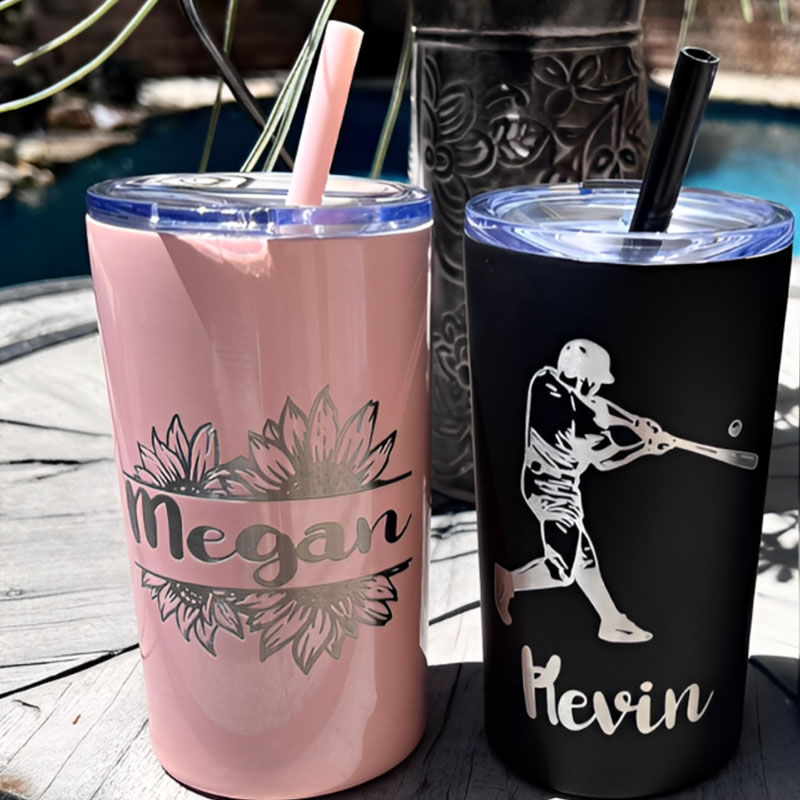 12oz Stainless Steel Tumbler Vacation Kids Cup