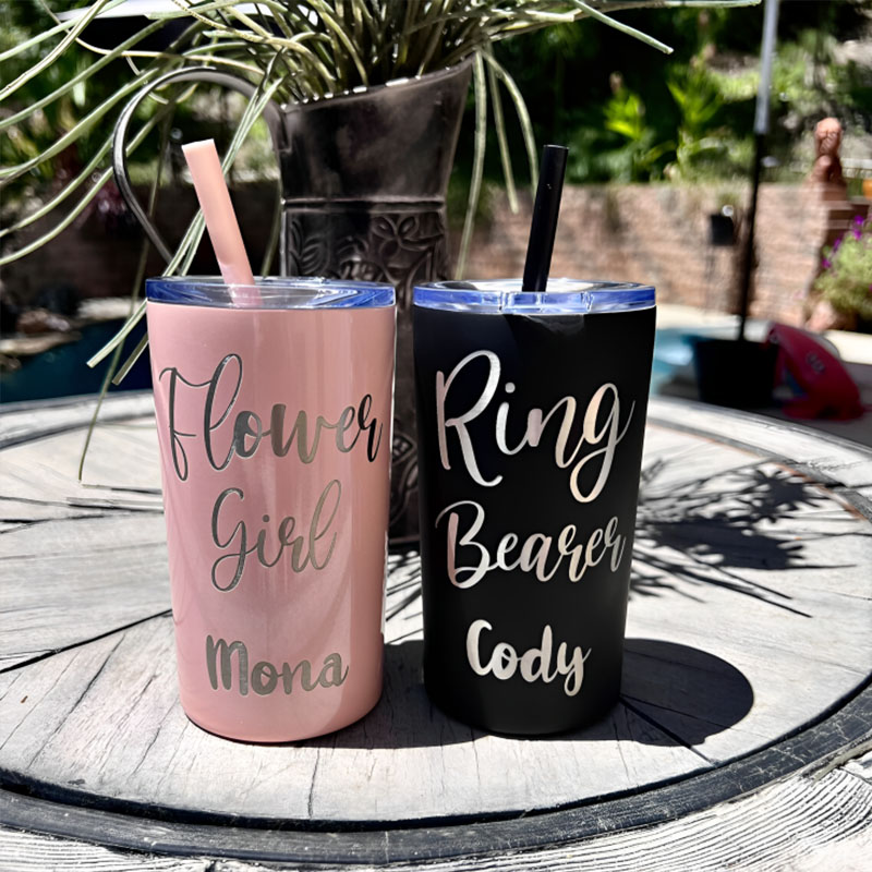 12oz Stainless Steel Tumbler Vacation Kids Cup