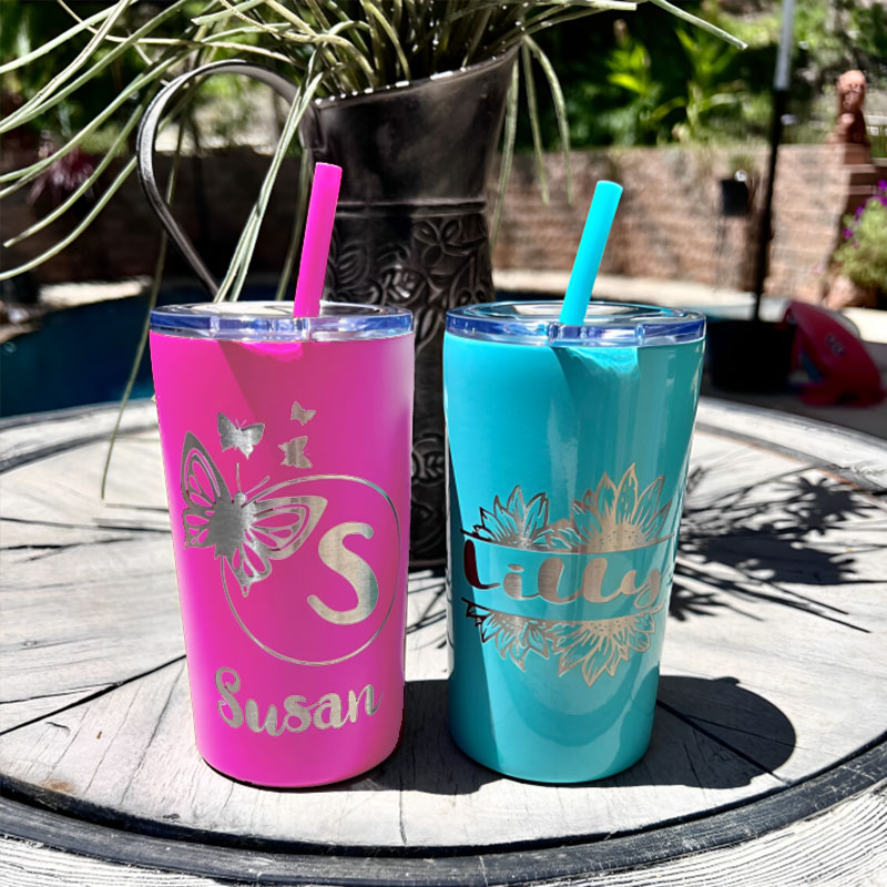 12oz Stainless Steel Tumbler Vacation Kids Cup