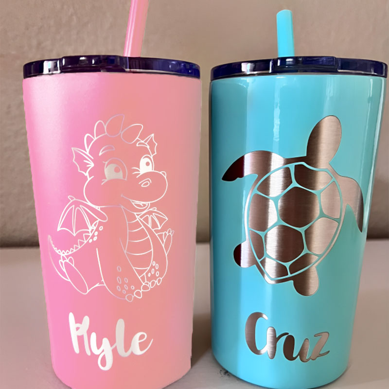 12oz Stainless Steel Tumbler Vacation Kids Cup