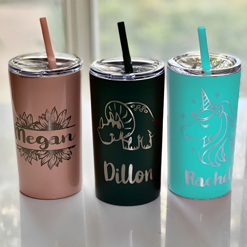 12oz Stainless Steel Tumbler Vacation Kids Cup