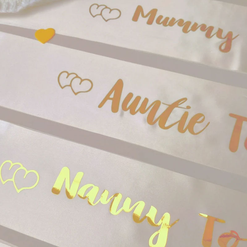 Baby Shower Sashes Gender Reveal Party Ribbon Sash