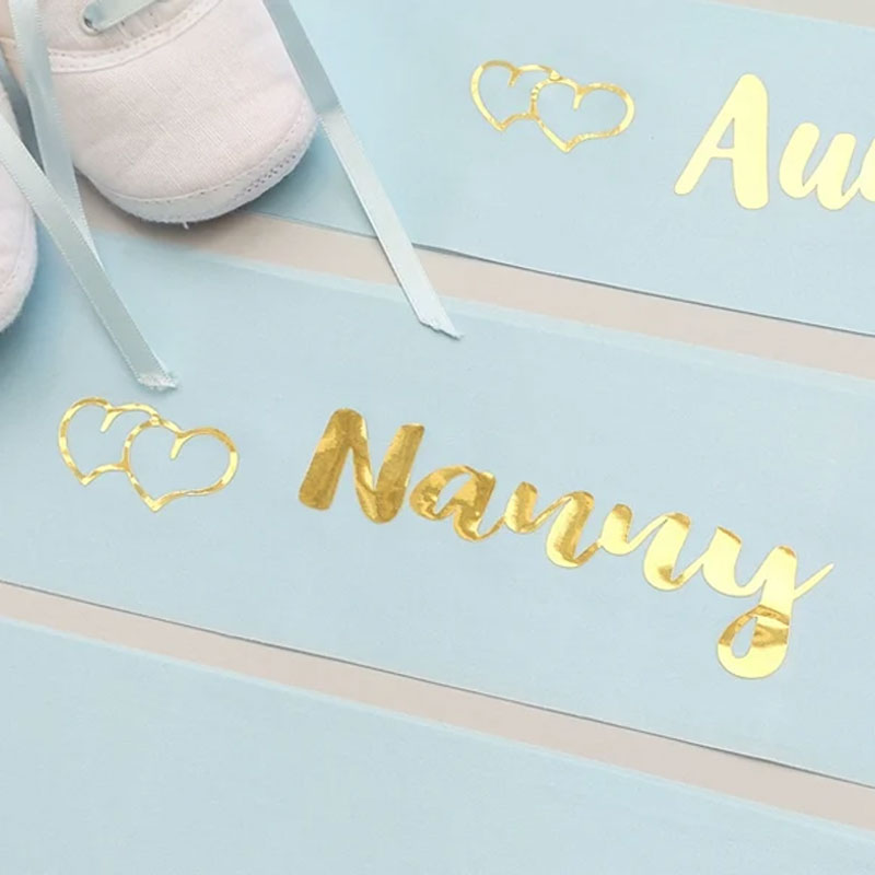 Baby Shower Sashes Gender Reveal Party Ribbon Sash