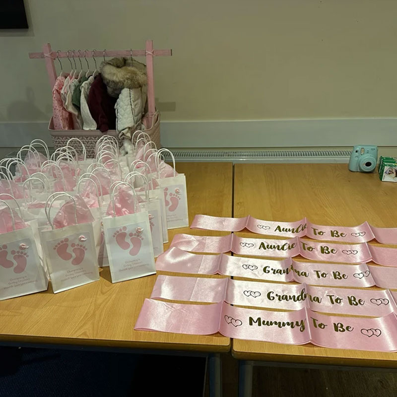 Baby Shower Sashes Gender Reveal Party Ribbon Sash