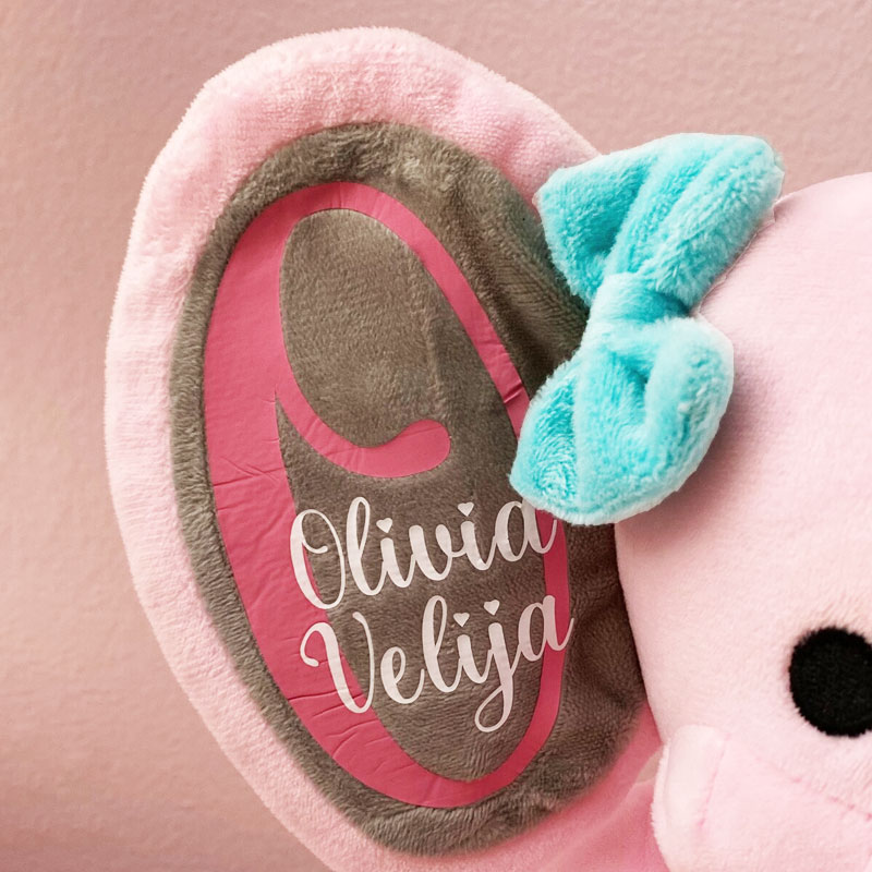 Birth Stat Elephant, Personalized Elephant, New Baby Gift