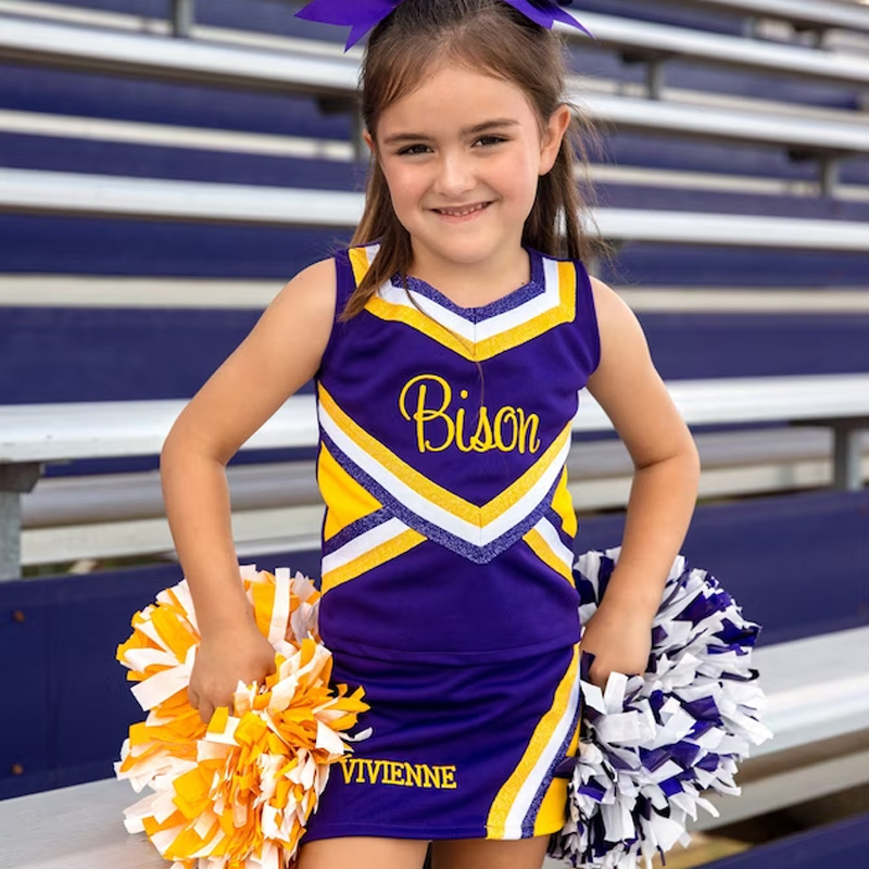 Cheer uniform customized girls cheerleading uniform
