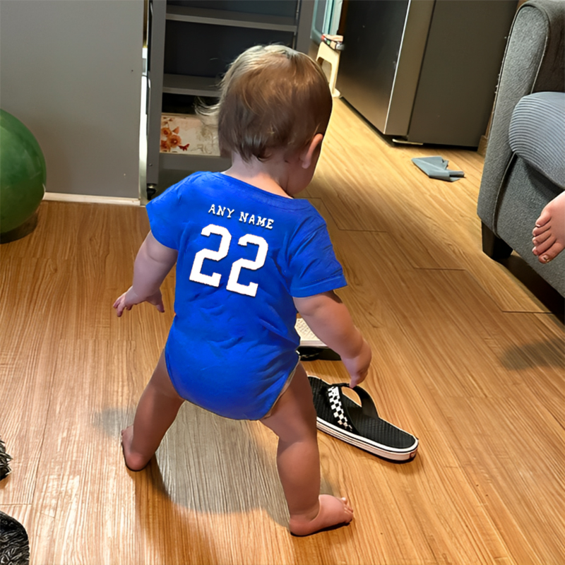 Custom Baby Baseball Jersey Bodysuit