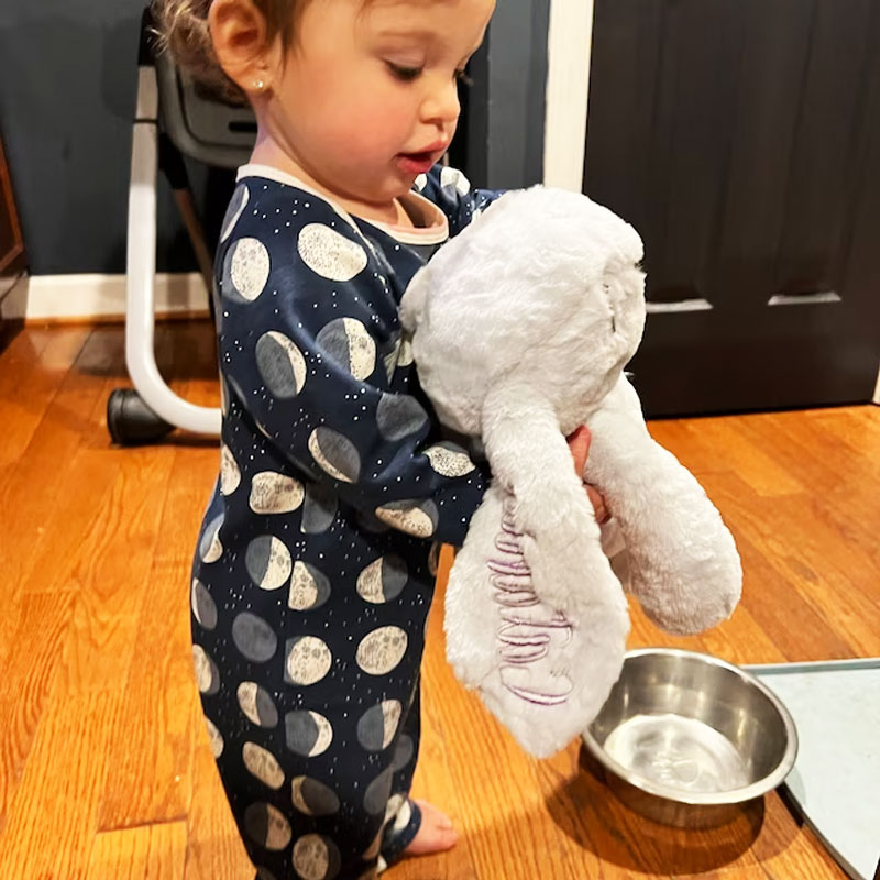 Custom Bunny Rabbit Plush,Embroidered Easter Plush Toy