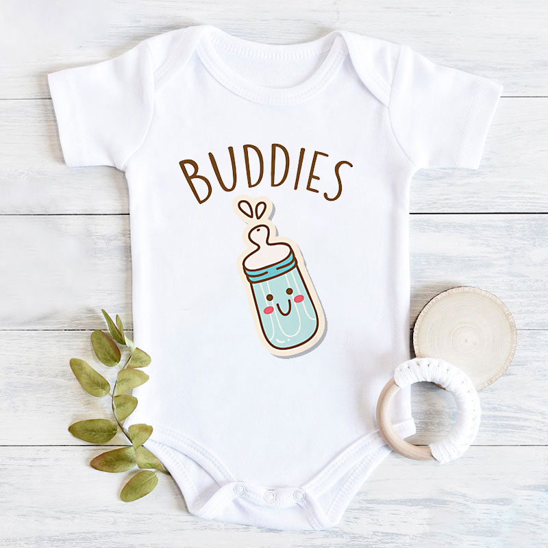 [Copy]Twin Onesies, See You Later Alligator, In A While Crocodile Twin Onesies