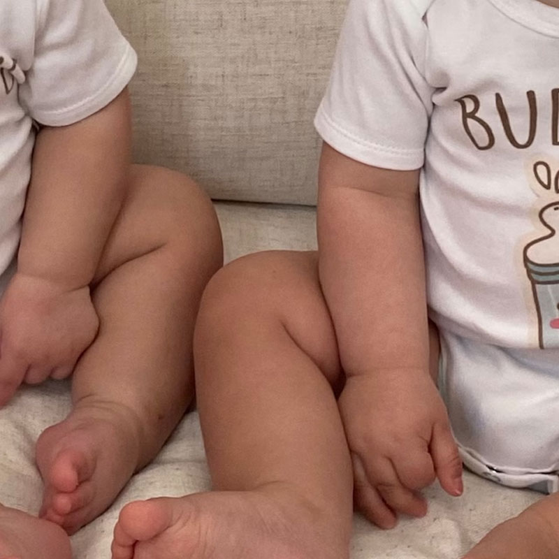 [Copy]Twin Onesies, See You Later Alligator, In A While Crocodile Twin Onesies