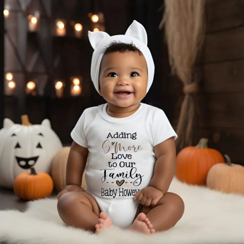 Smore Love Digital Pregnancy Announcement Chocolate Marshmallow Baby