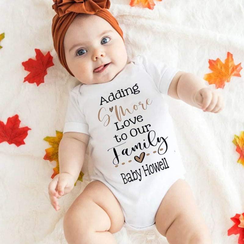 Smore Love Digital Pregnancy Announcement Chocolate Marshmallow Baby