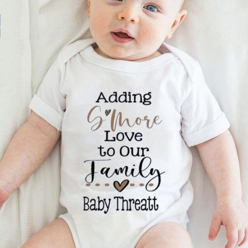 Smore Love Digital Pregnancy Announcement Chocolate Marshmallow Baby