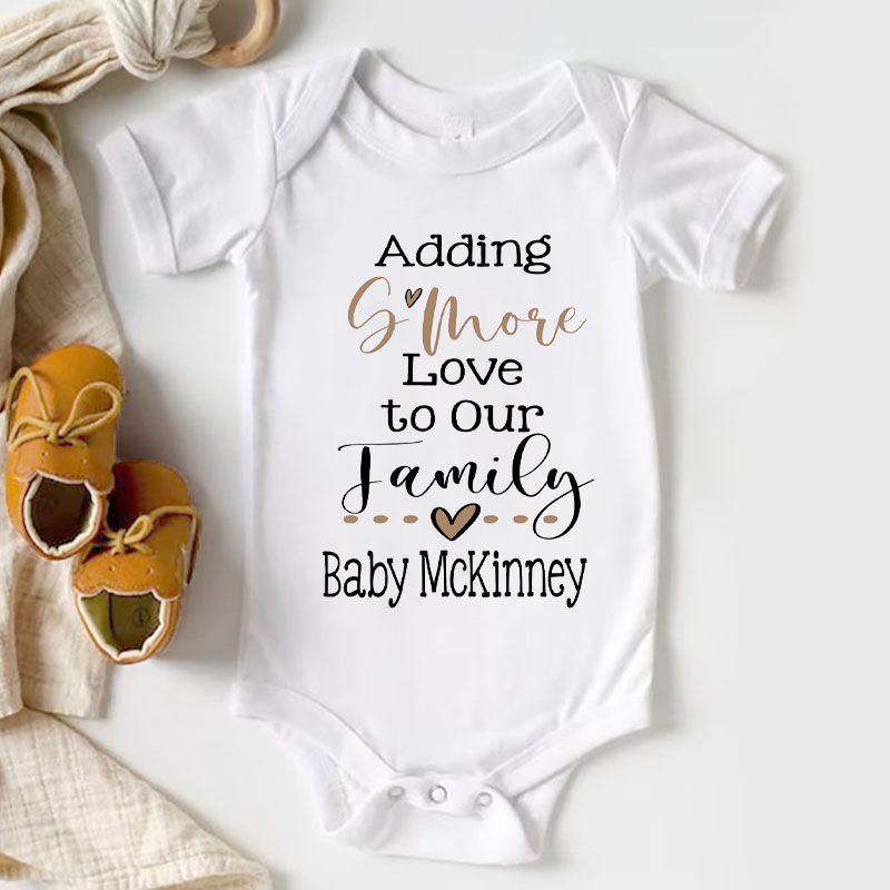 Smore Love Digital Pregnancy Announcement Chocolate Marshmallow Baby