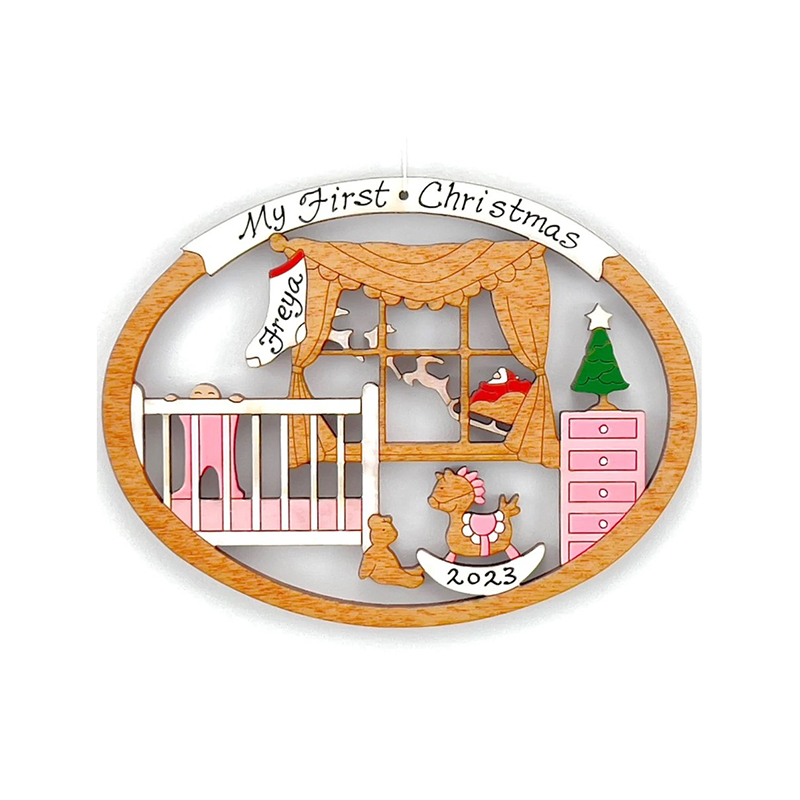 Personalized Baby's First Christmas Ornament for Baby Girl or Boy