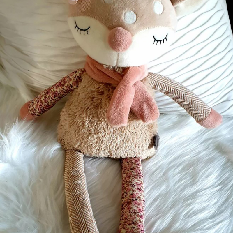 Personalized Deer Toy Baby Gift Birth Cuddly Toy with Name Stuffed Animals