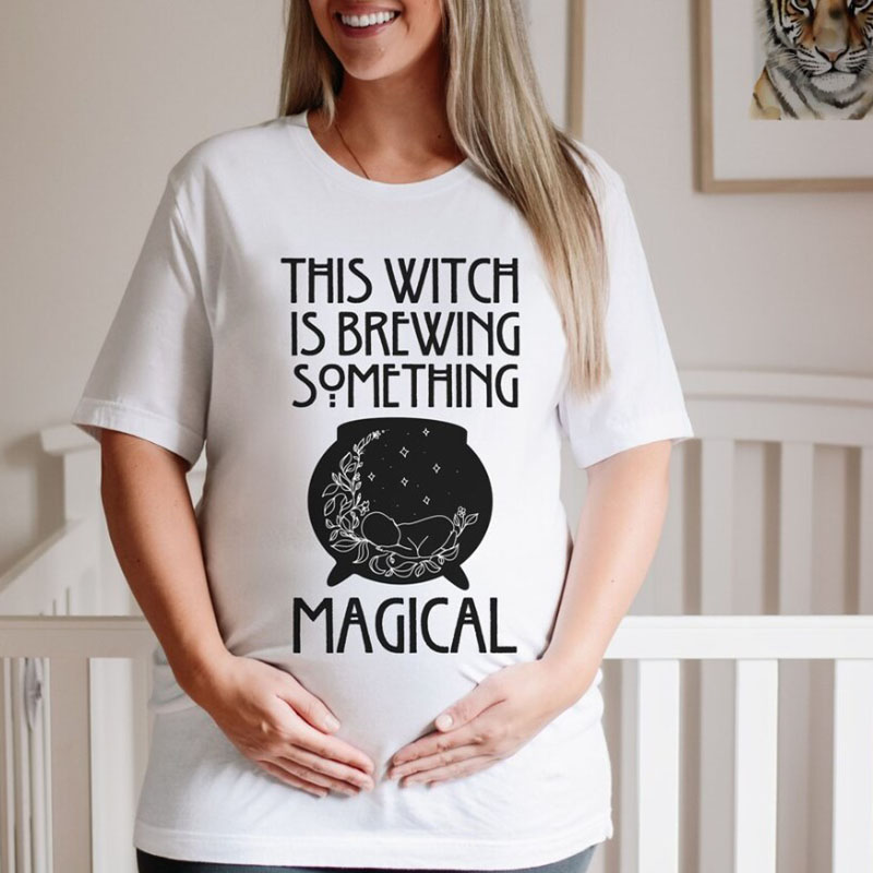 Halloween Maternity Shirt for Halloween Pregnancy Announcement Shirt