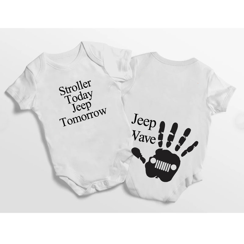 Stroller today Jeep Tomorrow Jeep Hand Unisex Bodysuit