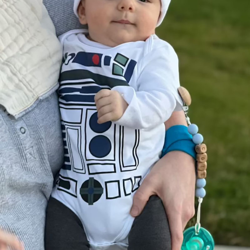 Robot Baby Bodysuit Round Cap Coming Home Outfit
