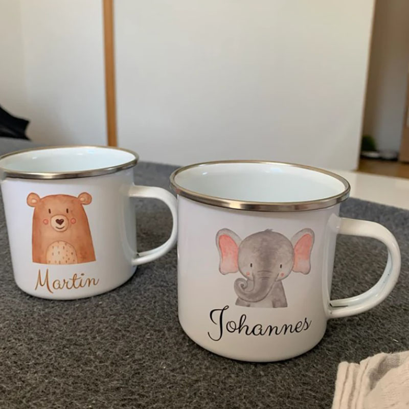 Children Mugs Enamel Mug Personalized Back to School Gift