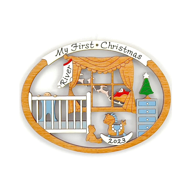 Personalized Baby's First Christmas Ornament for Baby Girl or Boy