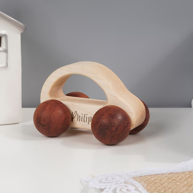 Personalized Wooden Car Imaginative Play Montessori Toy