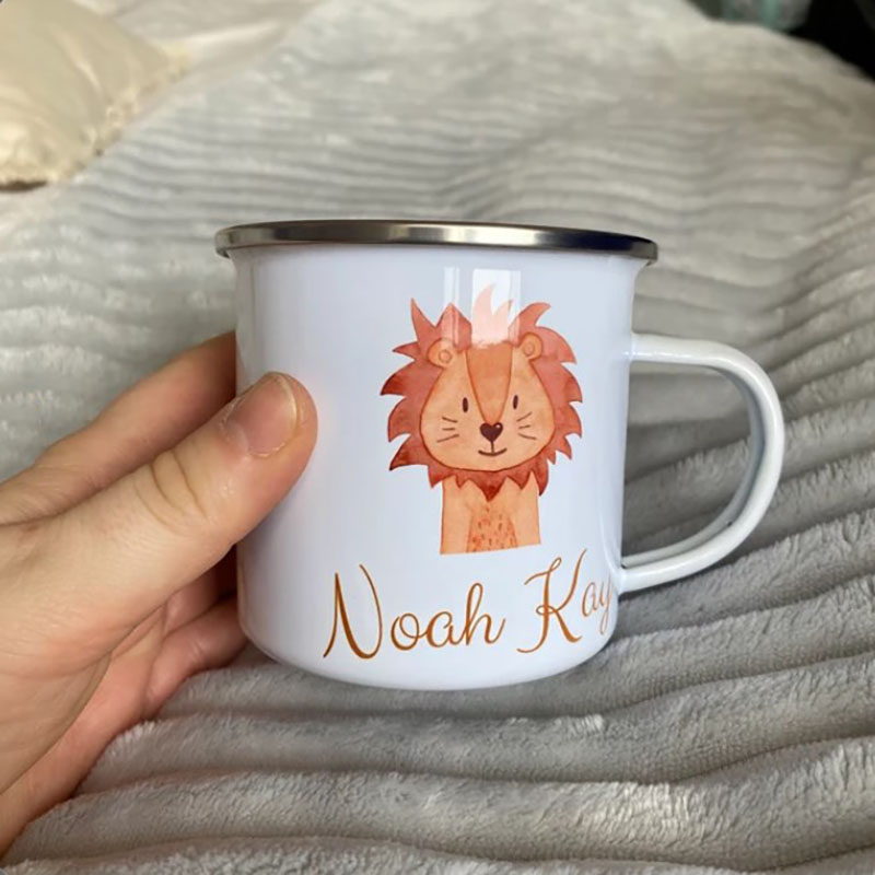 Children Mugs Enamel Mug Personalized Back to School Gift