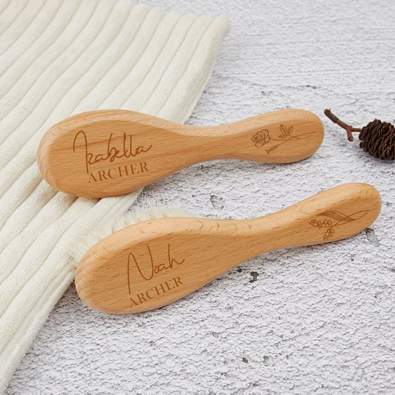 Personalized Baby Child Hairbrush Baby Gift for New Mom