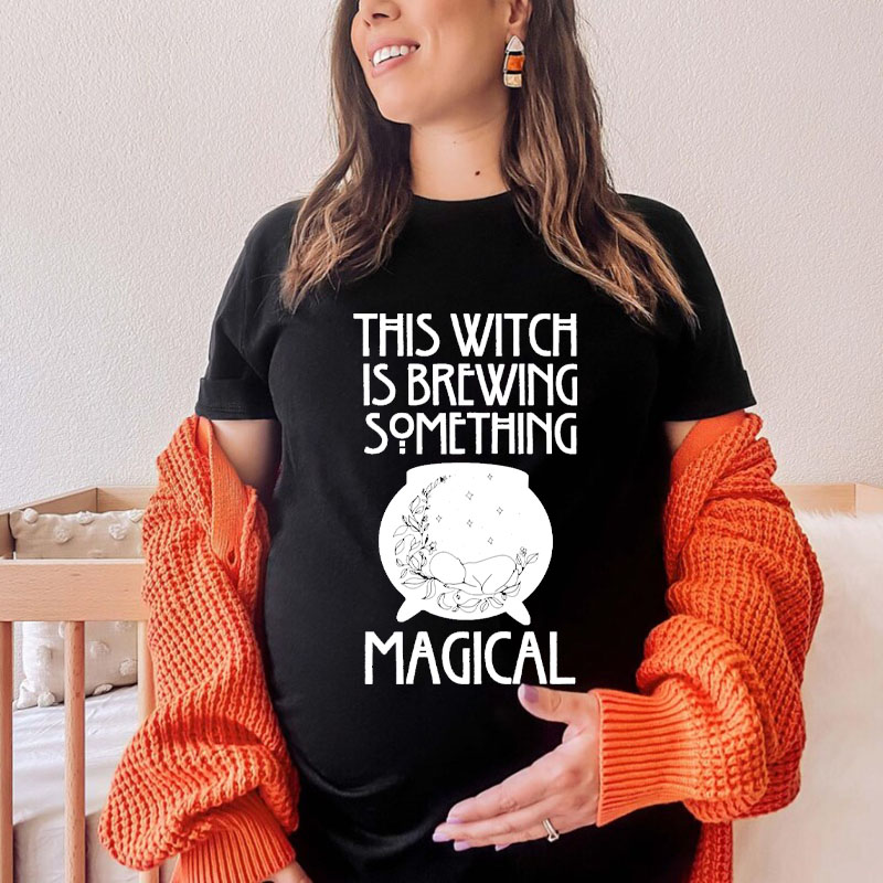 Halloween Maternity Shirt for Halloween Pregnancy Announcement Shirt