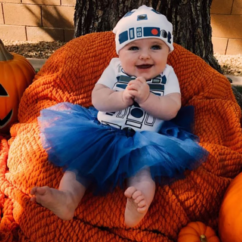 Robot Baby Bodysuit Round Cap Coming Home Outfit