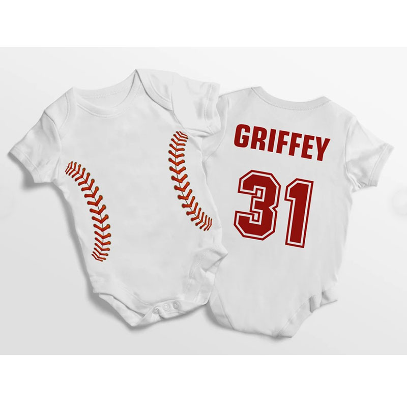  Customized With a Name And Jersey Number Unisex Bodysuit
