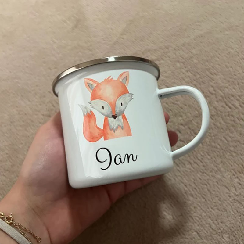 Children Mugs Enamel Mug Personalized Back to School Gift