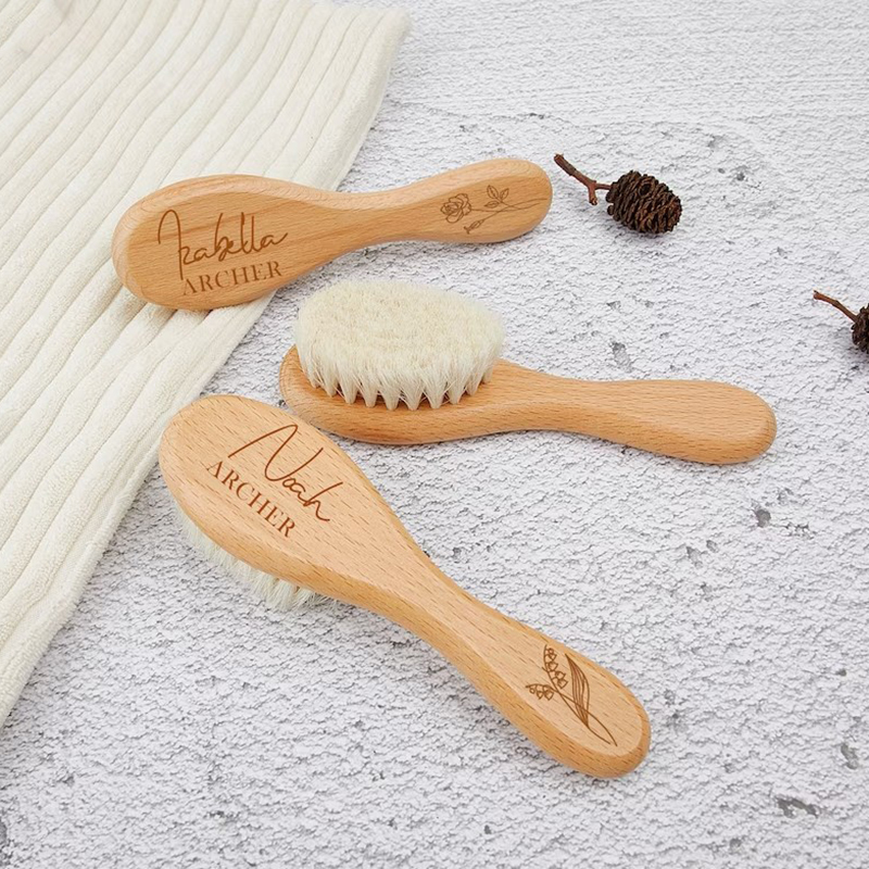 Personalized Baby Child Hairbrush Baby Gift for New Mom