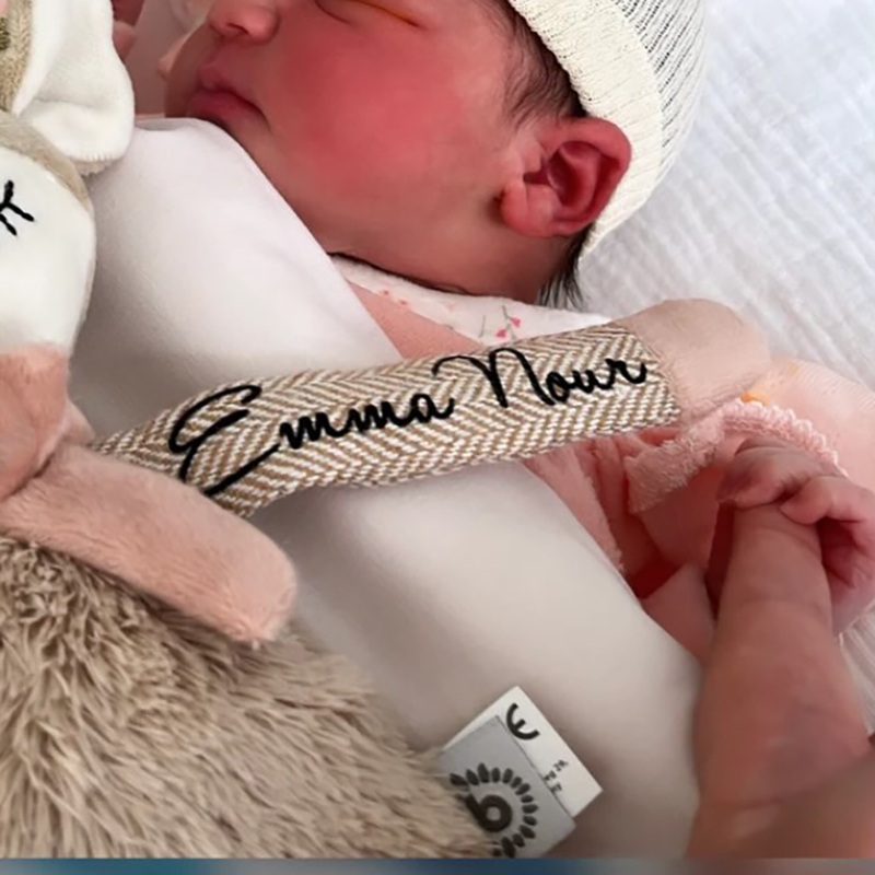 Personalized Deer Toy Baby Gift Birth Cuddly Toy with Name Stuffed Animals