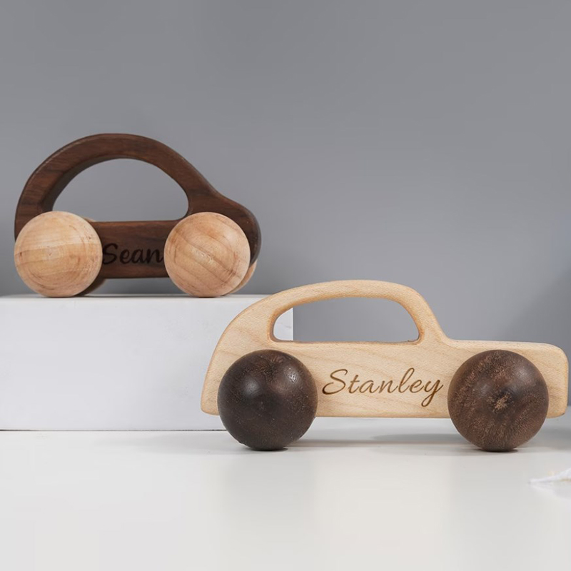 Personalized Wooden Car Imaginative Play Montessori Toy