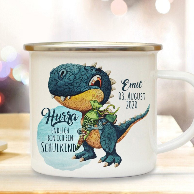 Children Mugs Rex Dinosaur Mug Personalized Back to School Gift