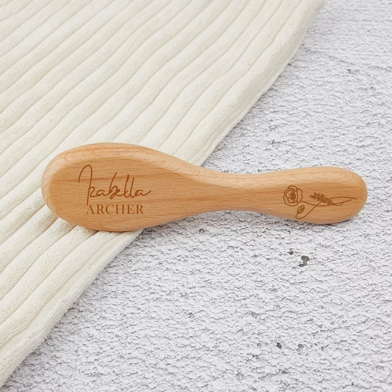 Personalized Baby Child Hairbrush Baby Gift for New Mom