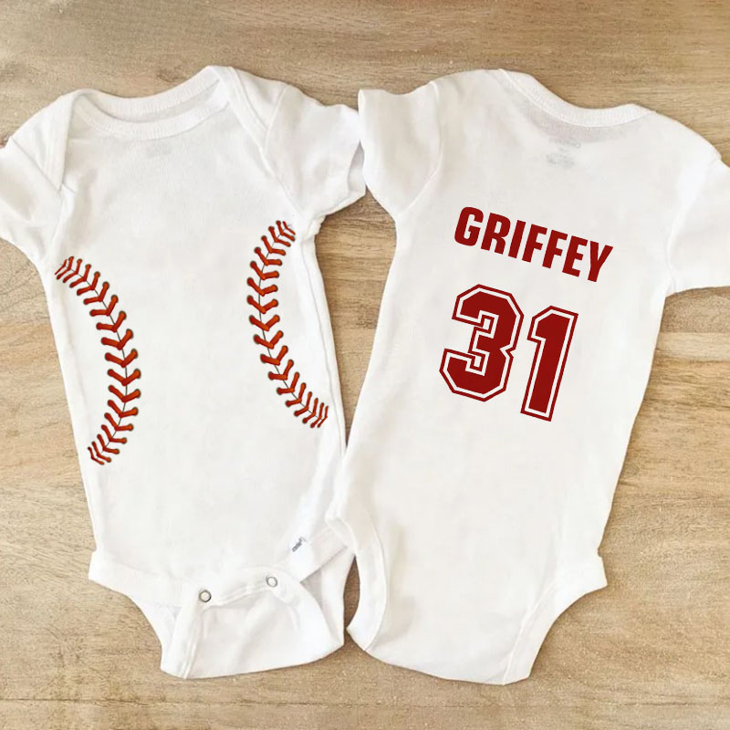  Customized With a Name And Jersey Number Unisex Bodysuit