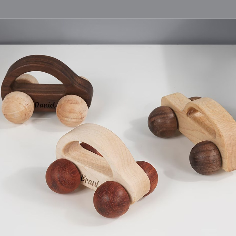 Personalized Wooden Car Imaginative Play Montessori Toy