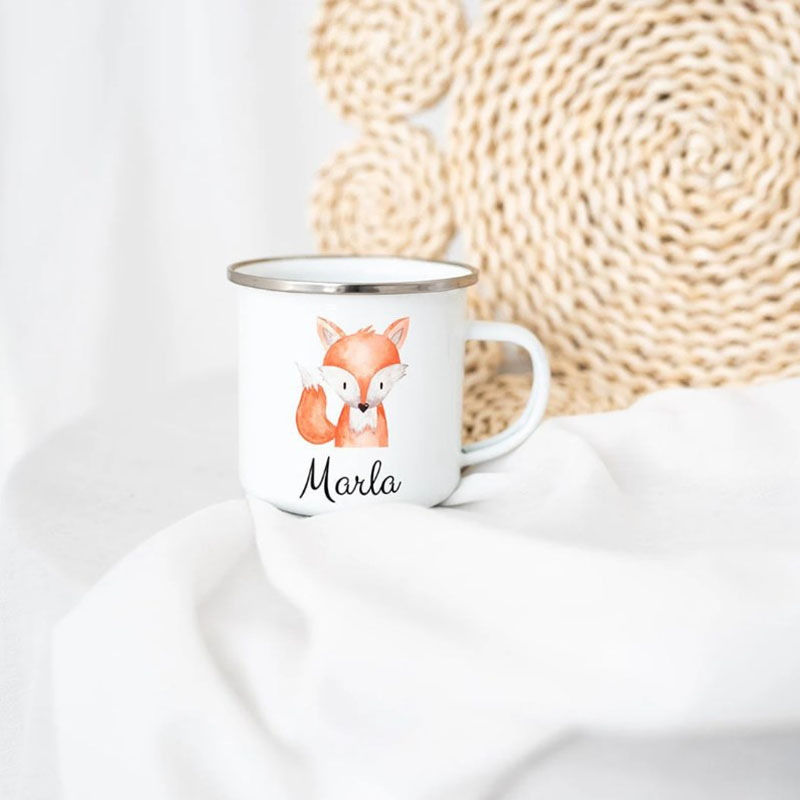 Children Mugs Enamel Mug Personalized Back to School Gift