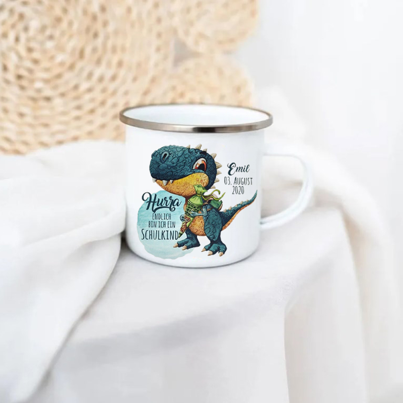 Children Mugs Rex Dinosaur Mug Personalized Back to School Gift