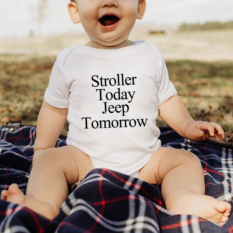 Stroller today Jeep Tomorrow Jeep Hand Unisex Bodysuit