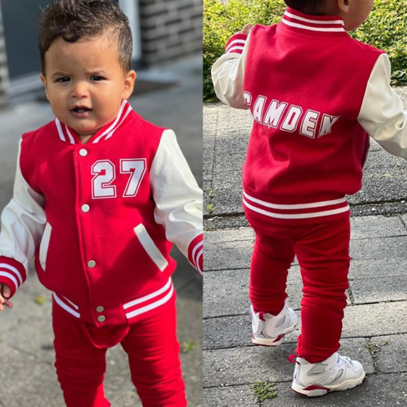 Personalized Varsity Jacket Letterman Crown Jacket Kids-Adult, Custom Sports Jacket