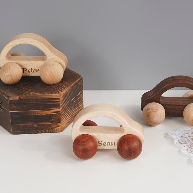 Personalized Wooden Car Imaginative Play Montessori Toy