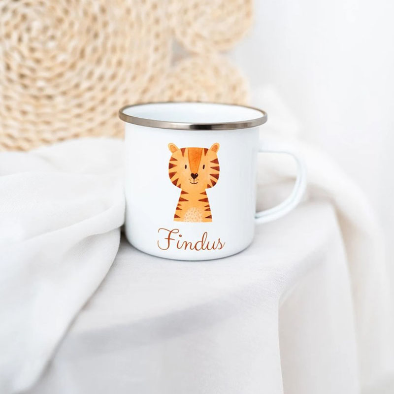Children Mugs Enamel Mug Personalized Back to School Gift