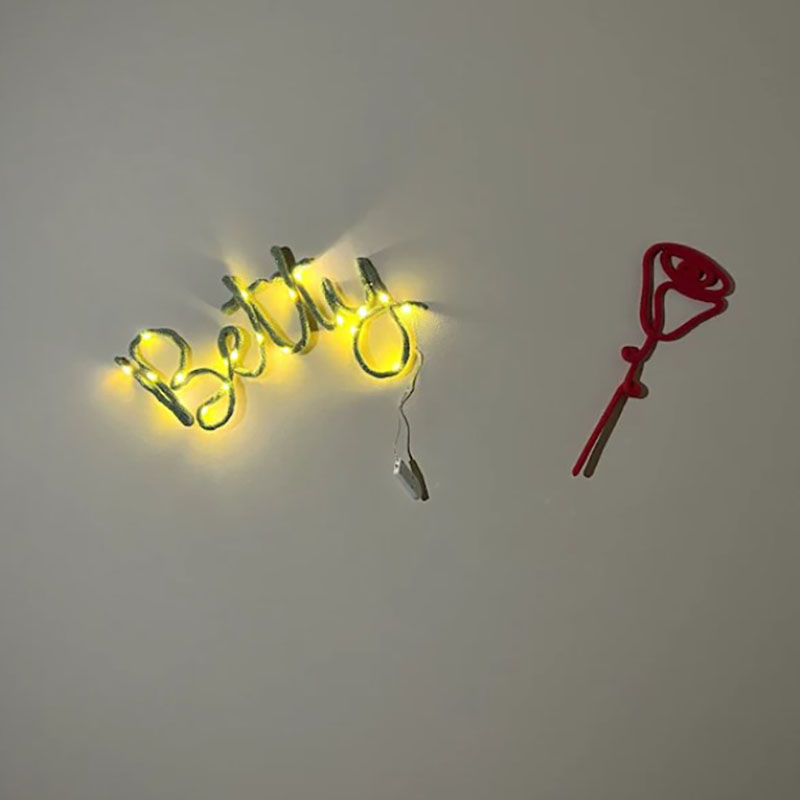 Knitted Name Light Handmade Fairy Lights Name Light Decoration
